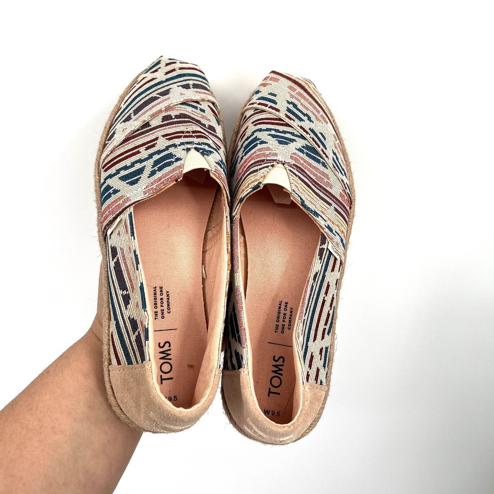 TOMS Classic Alpargata slip-on southwestern geometric print‎ shoes casual 9.5
